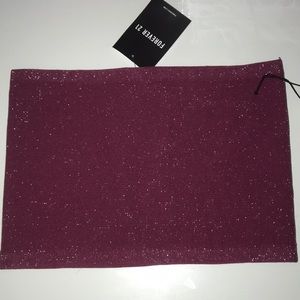 Burgundy glittery tube top